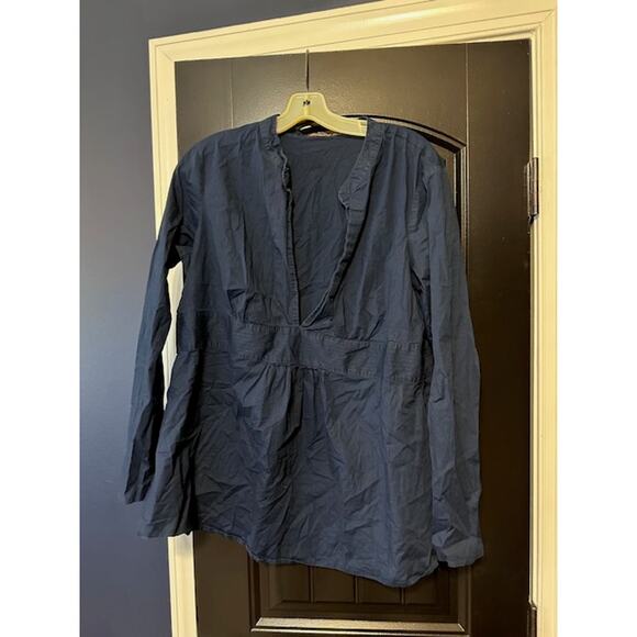 Old Navy Maternity Blue Long Sleeve Top Size XL - Picture 2 of 2